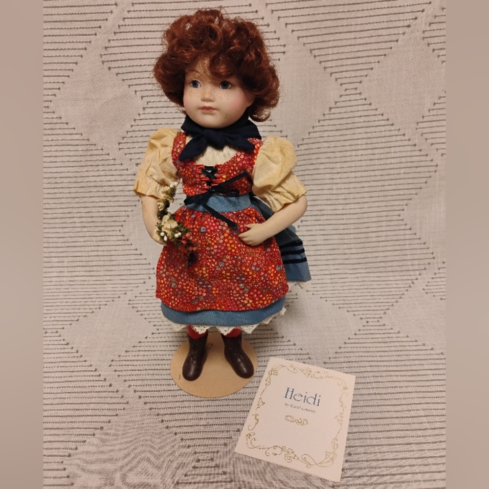 Heidi Porcelain Collector Doll Franklin Heirloom Fairy Tale Collection
